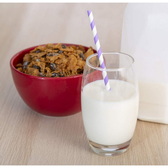 striped pastel Biodegradable paper party straws - Picture 7 of 7